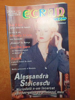 ecran magazin 19-25 februarie 2001-alessandra stoicescu,formatia body&amp;amp;soul foto