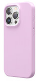 Husa de protectie din Silicon cu Microfibra la interior compatibila iPhone 15, Lilac
