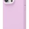 Husa de protectie din Silicon cu Microfibra la interior compatibila iPhone 15 Plus, Lilac