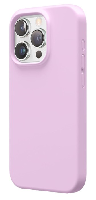Husa de protectie din Silicon cu Microfibra la interior compatibila iPhone 15 Plus, Lilac
