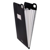 Organizator Strigo vertical A4 cu 5 separatoare, capsa , negru
