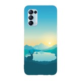 Husa compatibila cu Oppo Find X3 Pro model Minimalist nature deer, Silicon, TPU, Viceversa, Transparent, Carcasa