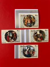 BURUNDI, CHRISTMAS SUPRATIP. - SERIE COMPLETĂ MNH IMPERF.