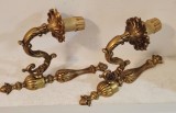 Elegant set de aplice din bronz masiv in stilul francez Louis