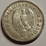 Germania Nazista 5 reichsmark 1936 A argint