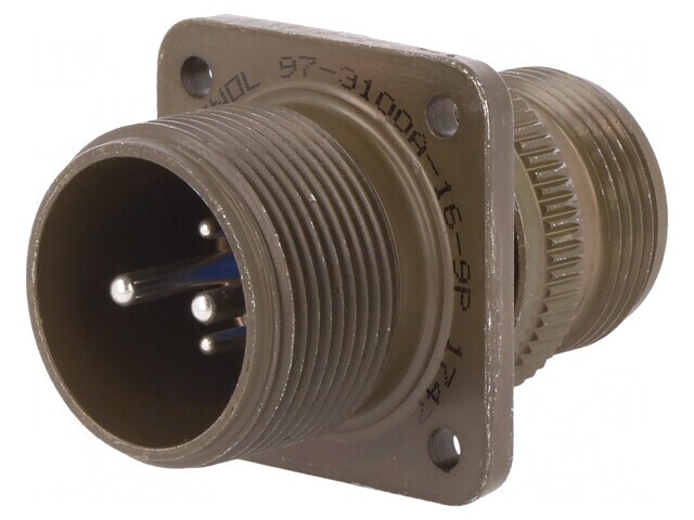 Conector Circular Aluminiu Dimensiune 16 97-3100A-16-9P