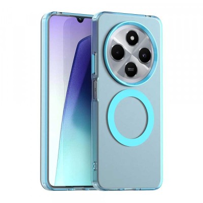Husa MagSafe pentru Xiaomi Poco C75 / Redmi 14C, Techsuit, CandyCase, Albastra foto