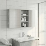 vidaXL Set dulap baie cu raft 3 pcs 140 x 14,5 x 70 cm Lemn compozit 3403779