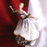 BIBELOU PORTELAN CU COBALT CROWN REGAL CURTEA DE ARGES 24 CM