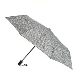 Umbrela pliabila cu imprimeu leopard gri