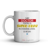 Cana alba personalizata pentru doctori, INOVATIX&reg;. 330ml, Oem