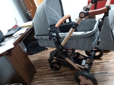 Carucior transformabil 3 in 1 Coccolle Ambra Gri foto