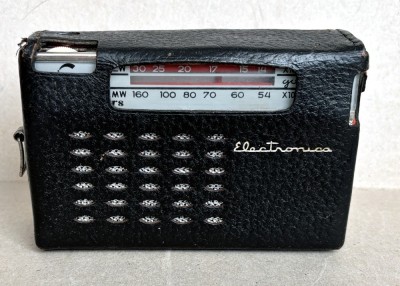 Radio portabil GOLD STAR (Zefir) / Electronica, aparat romanesc pentru export, cu husa de piele originala foto