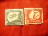 Serie DDR 1951 - Sporturi de iarna , 2 valori, Nestampilat