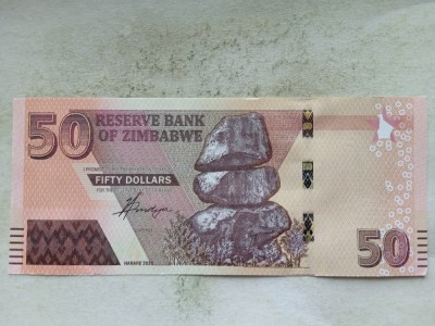 ZIMBABWE-50 DOLLARS 2020 foto