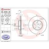 Set disc frana Subaru Trezia 11.10-; Toyota Corolla Saloon ( E18 Zre1) 06.13-02.21, Corolla Sedan ( E15) 10.06-12.18, Matrix ( E14) 01.08-12.15, Urba, BREMBO
