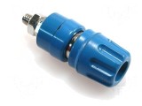 Soclu Banană 4mm Albastru 35A 60V, HIRSCHMANN