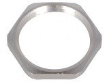 Piuliţă de &icirc;mpăm&acirc;ntare PG13,5 alamă nichelată 3mm