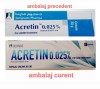 ACRETIN Tretin 0.025%, 30 grame, crema riduri acnee vergeturi retinol melasma