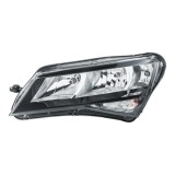 Far Skoda Superb (3v) 05.2015-, Stanga, tip bec H15+H7+Psy24w, reglare electrica, cu lumini pentru timp de zi, cu motoras, ECE, Hella, 3V1941015,