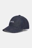 A.P.C. șapcă casquette charlie culoarea bleumarin, COHIZ.M24069