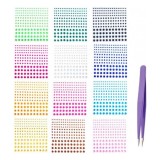 Set 1200 strasuri pentru bijuterii, acril, multicolor