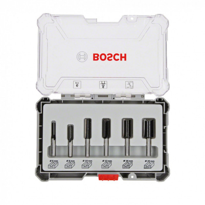 BOSCH Set 6 freze lemn 6 - 20 mm