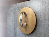 Brățară gravată argint masiv 925, circa 30 grame tip bangle/cuff reglabilă