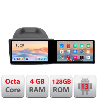 Navigatie Ford Fiesta Kit-256 Edotec 2 ecrane 8 core 4+128 21.6 inch Incell android Wifi 5Ghz gps internet CarStore Technology foto