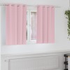 VidaXL Perdele cu perdele 2 pcs Roz bebeluș 140 x 140 cm Poliester