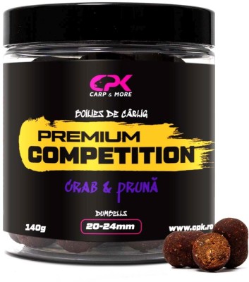Boilies De Carlig CPK Premium Competition Dumbells, Crab-Pruna, 20-24mm, 140g foto