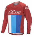 Tricou Ciclism ALPINESTARS TECHSTAR LS JERSEY culoare red, mărime L (long sleeve)