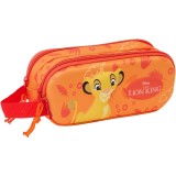 Penar 3D Lion King cu 2 compartimente, 21x8x6 cm