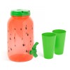 Dozator Bauturi cu Robinet Family Pound 3.8L + 2 Pahare Cocktail, Bere, Suc - Petreceri, Gradina