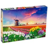 Puzzle Black Sea &bdquo;Apus de soare &icirc;n Olanda&rdquo; &ndash; 1000 de piese