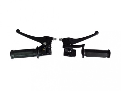 Set manete frana+ acceleratie complet Piaggio Ciao foto