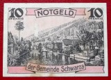 Germania notgeld 10 pfennig 1921 Schwarza **