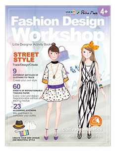 Carte creativa Stick&amp;quot;n Little Designer Activity book - Street Style foto