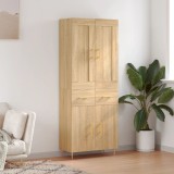 vidaXL Dulap &icirc;nalt, stejar sonoma, 69,5x34x180 cm, lemn compozit