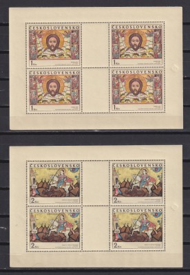 CEHOSLOVACIA ARTA 1970 MI. KB. 1976-1979 MNH foto