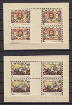 CEHOSLOVACIA ARTA 1970 MI. KB. 1976-1979 MNH foto