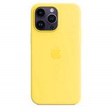 Cumpara ieftin Husa de protectie Apple Silicone Case with MagSafe pentru iPhone 14 Pro Max, Canary Yellow