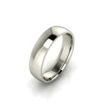 Verigheta Dama Aur Alb 14k, Design Modern, Finisaj Lucios/Satinat, Latime Personalizabila - Marimea 52