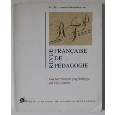 REVUE FRANCAISE DE PEDAGOGIE , NO. 122 , JANVIER - MARS , 1998