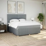 Gossi pat continental, gri deschis, 180x200 cm, material textil