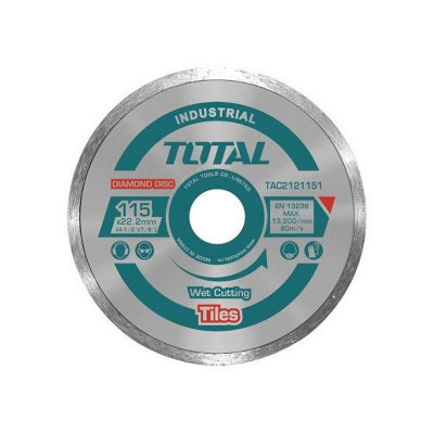 Disc diamantat continuu pentru ceramica Total Industrial, 115 mm foto