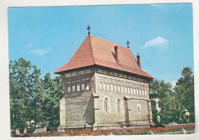 bnk cp Piatra Neamt - Biserica lui Stefan cel Mare - circulata - marca fixa foto