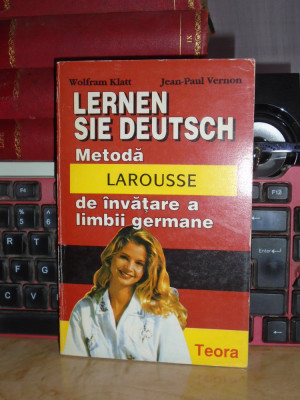 LERNEN SIE DEUTSCH : METODA LAROUSSE DE INVATARE A LIMBII GERMANE , 1998 * foto