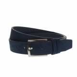 Curea barbati, casual-eleganta, din piele ecologica, latime 3.5 cm, bleumarin - NB007