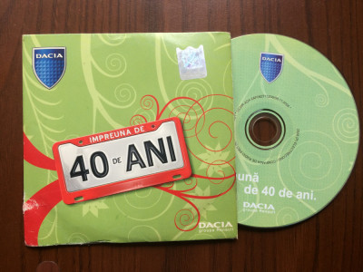 dacia impreuna de 40 ani cd disc compilatie selectii muzica pop mediapro 2006 foto